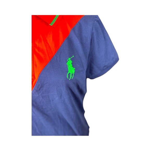 Ralph Lauren Golf‎ NWT size Large Elite Orange and Blue Short Sleeve polo shirt - Picture 3 of 14